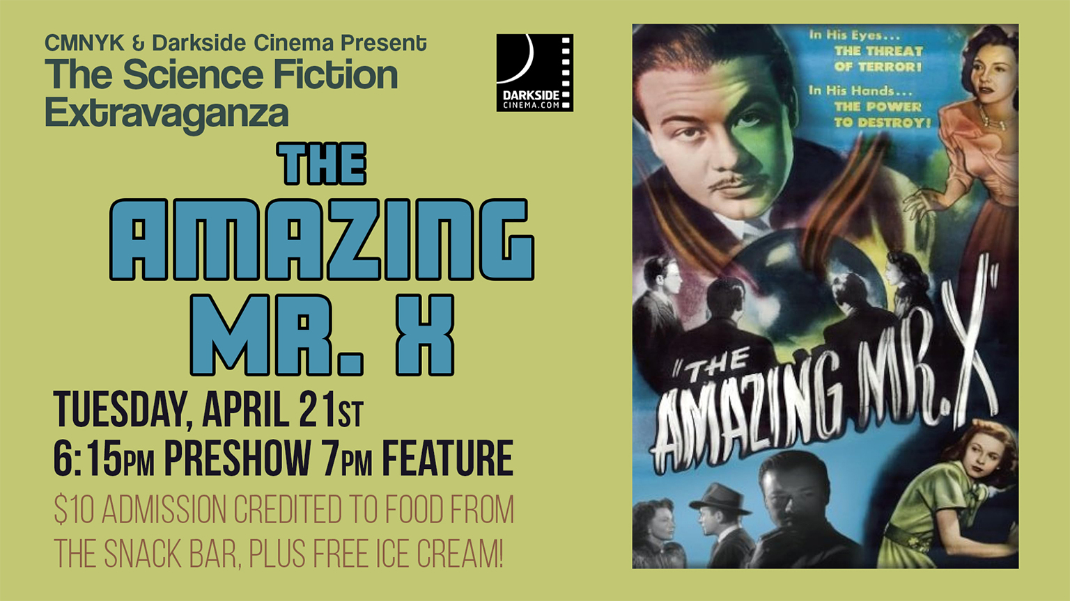 THE AMAZING MR. X (1948) MONSTER